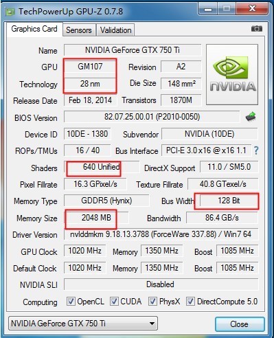 nvidia gtx1060比gtx750ti 好多少，具体