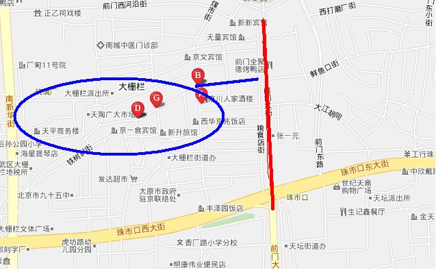 大栅栏在北京的哪里？大栅栏是否就是前门？