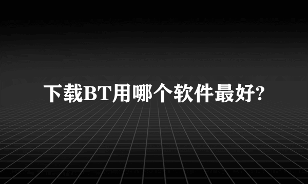 下载BT用哪个软件最好?