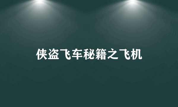 侠盗飞车秘籍之飞机