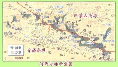 河西走廊地理位置及其气候特点和区位因素